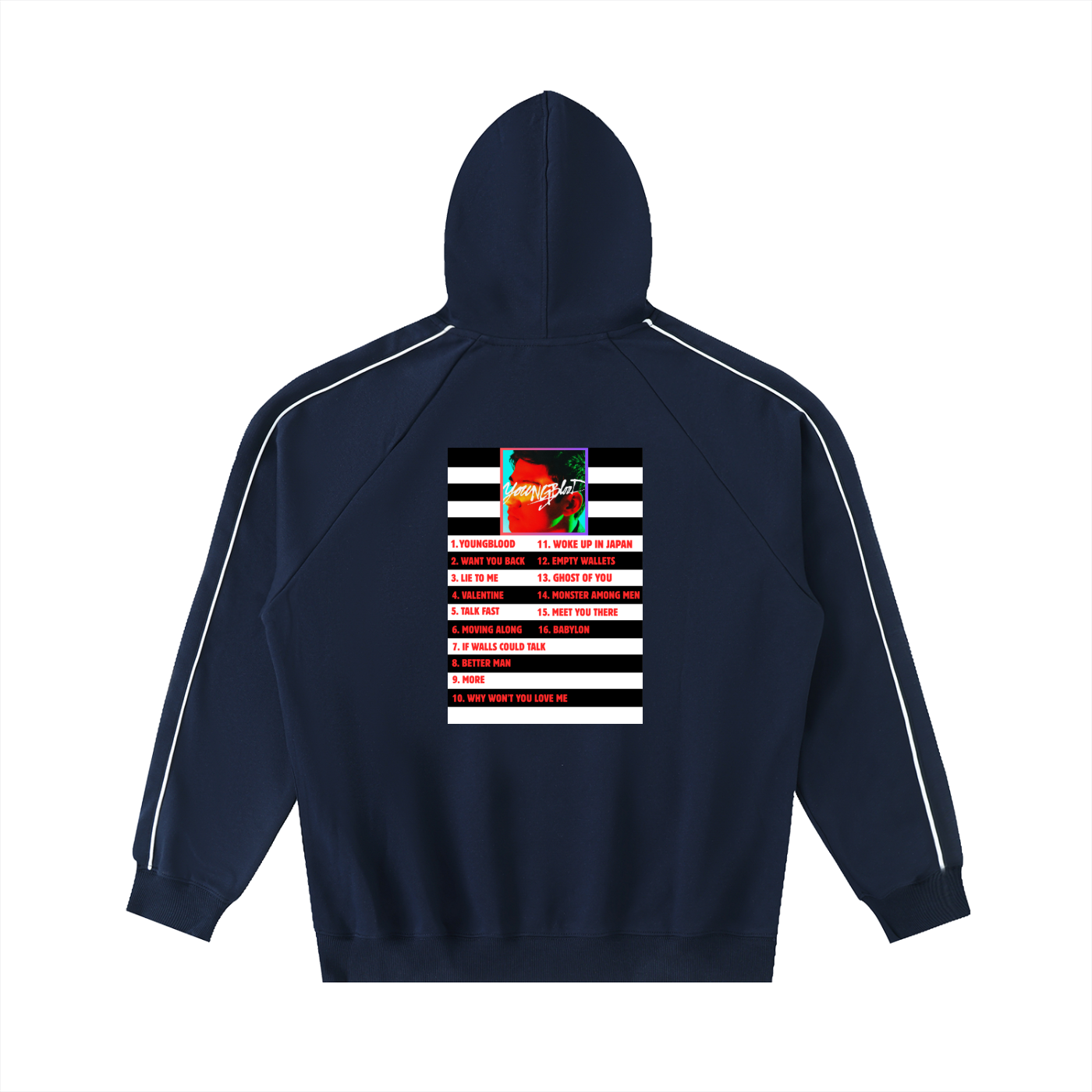 5SOS | Calum Hood | Youngblood Raglan Hoodie | Fan Made