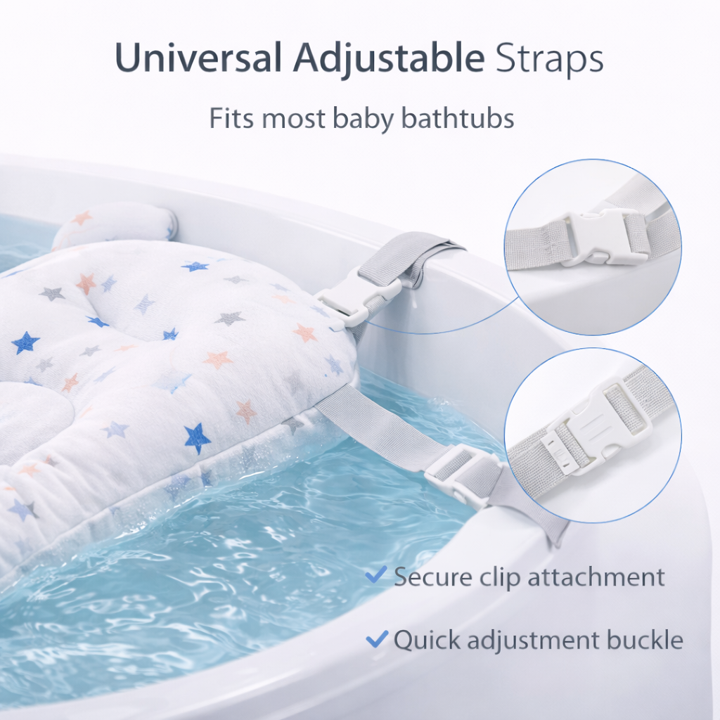 The Baby Bath Hammock — Safe, Soft & Foldable