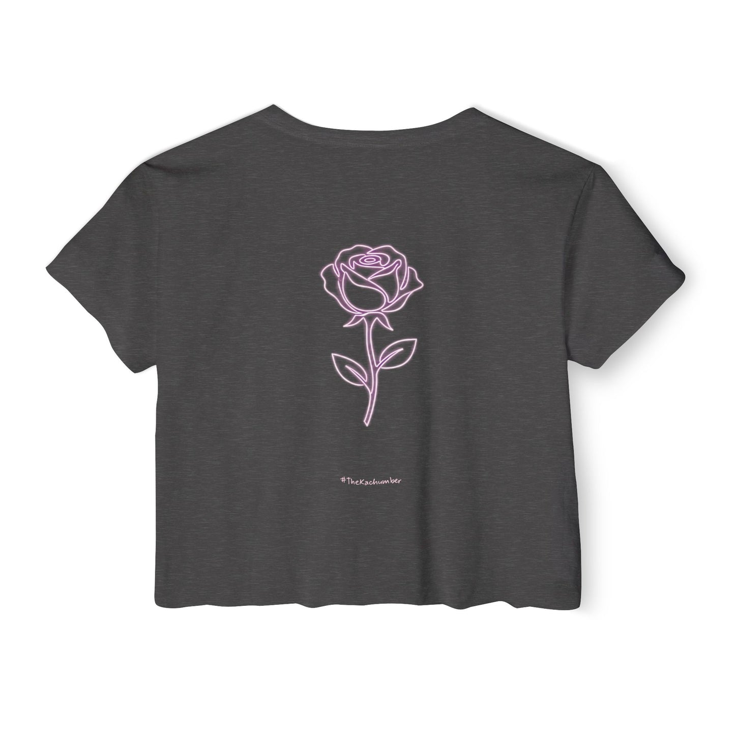 U da real art Crop Top | Pink Retro Text