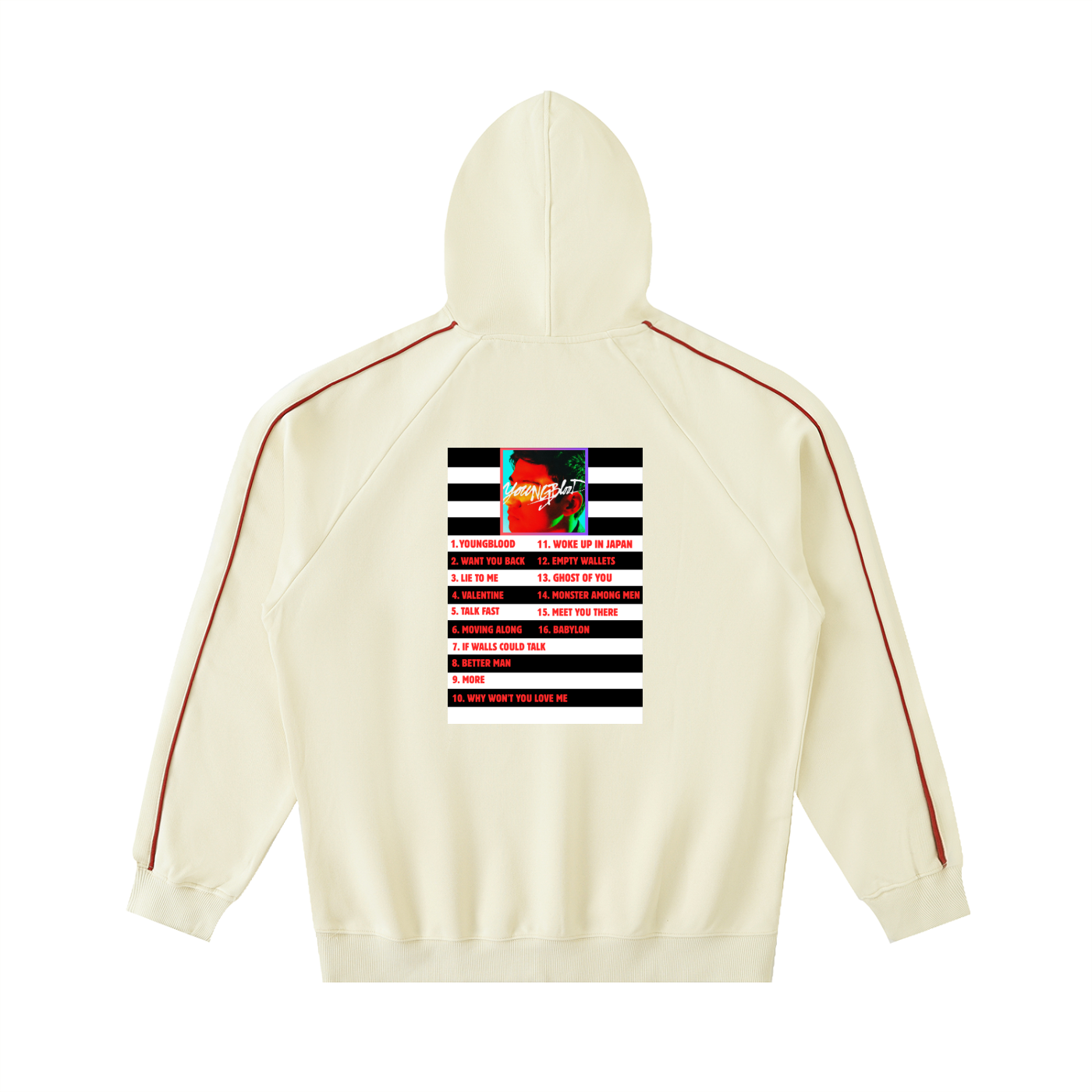 5SOS | Calum Hood | Youngblood Raglan Hoodie | Fan Made