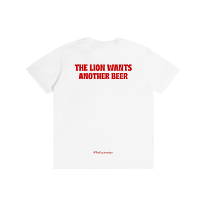 The Lion wants another beer | Pure Cotton T-Shirt