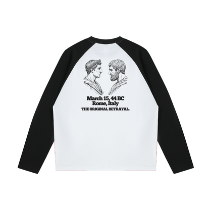 You Too Brutus Raglan | Funny Julius Caesar Meme Shirt