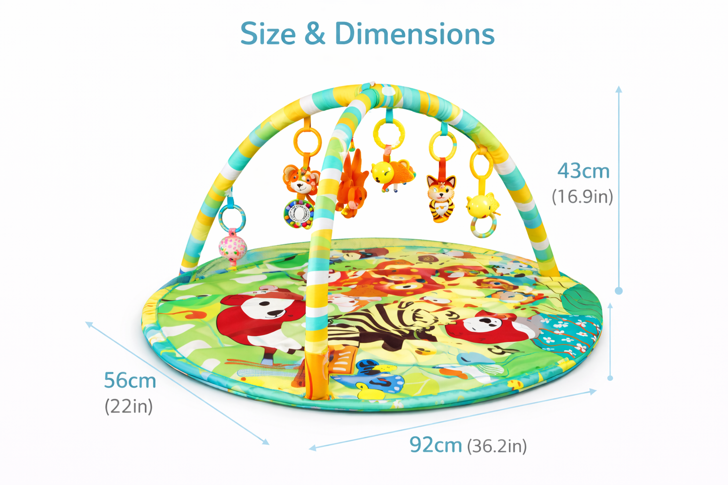 Baby Activity Play Gym & Crawling Mat