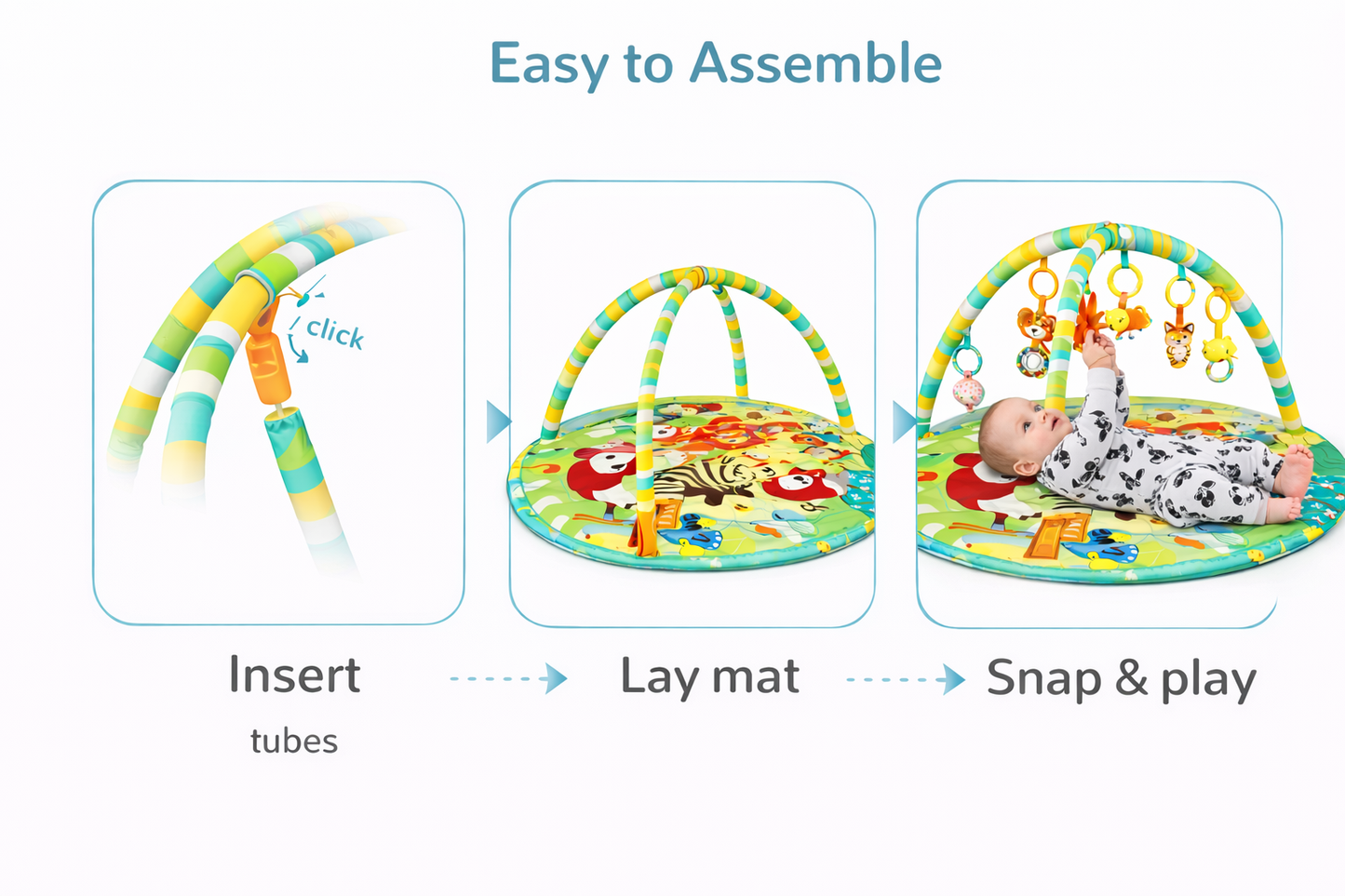 Baby Activity Play Gym & Crawling Mat