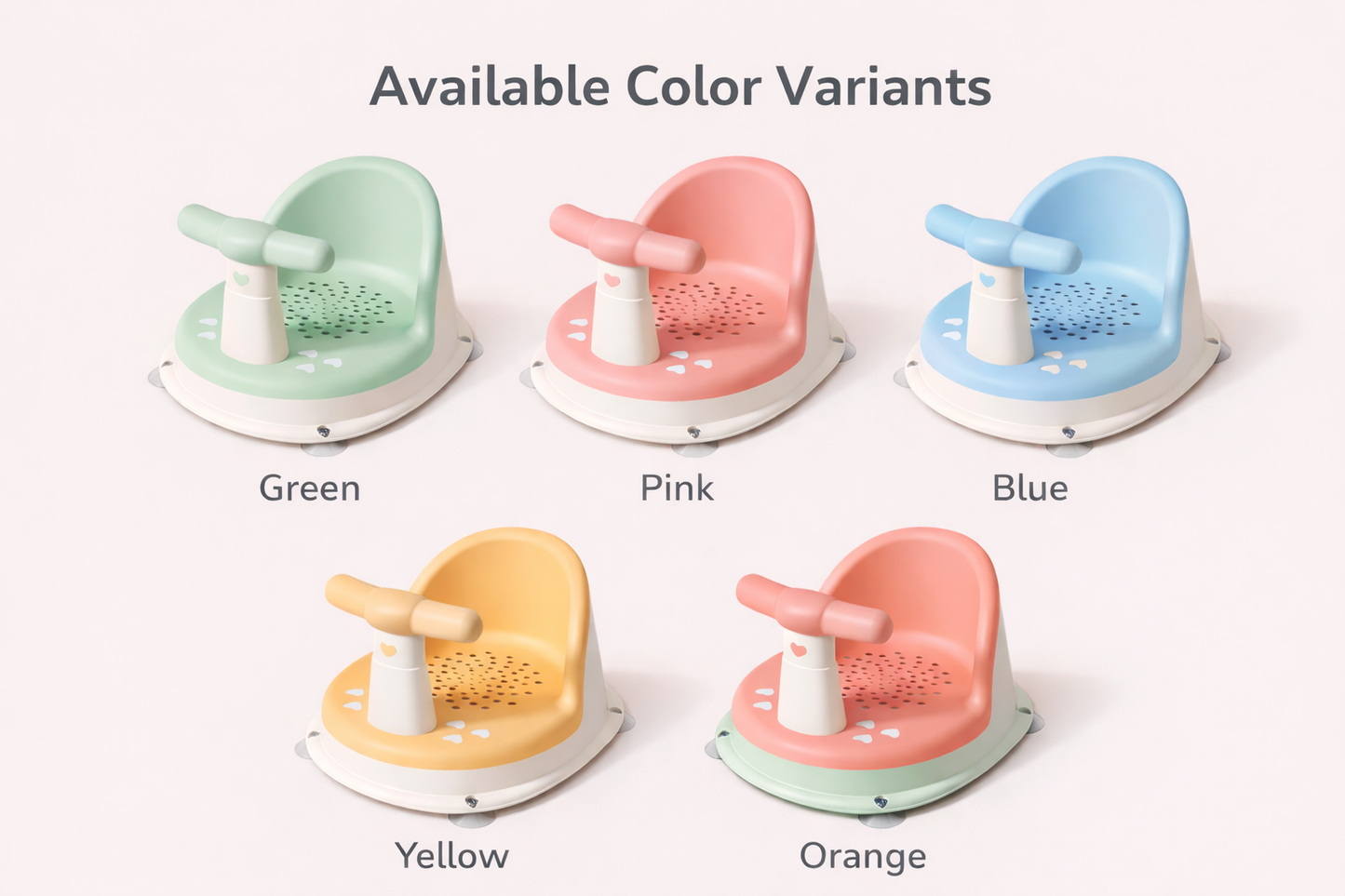 SecureSit™ Baby Bath Support Seat – Anti-Slip Suction Base