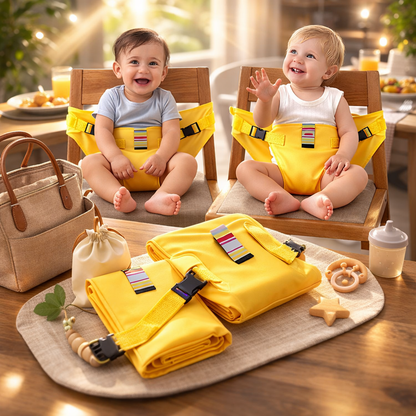 Portable Baby Dining Seat – Adjustable Safety Strap for High Chairs & Travel