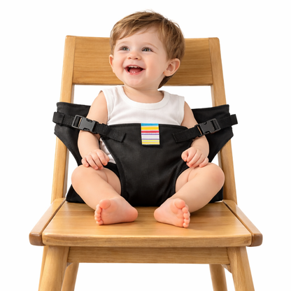 Portable Baby Dining Seat – Adjustable Safety Strap for High Chairs & Travel