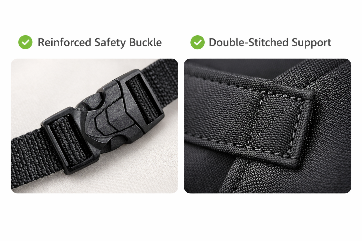 Portable Baby Dining Seat – Adjustable Safety Strap for High Chairs & Travel