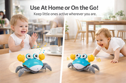 Run-Away Crawling Crab Toy | Encourages Baby Movement & Play