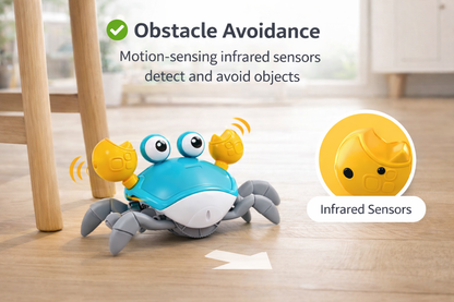 Run-Away Crawling Crab Toy | Encourages Baby Movement & Play