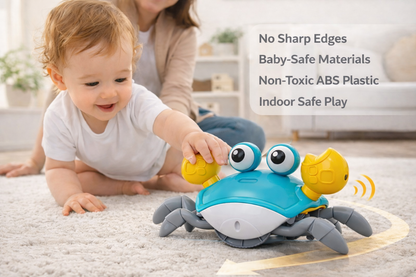 Run-Away Crawling Crab Toy | Encourages Baby Movement & Play