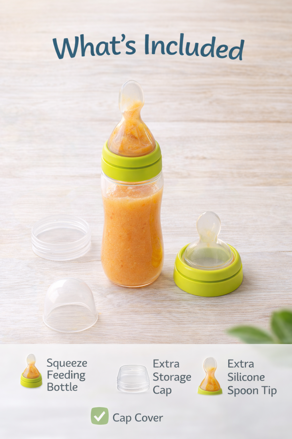 Baby Silicone Squeeze Spoon Feeder – Easy First Feeding Bottle