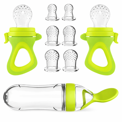 Baby Silicone Squeeze Spoon Feeder – Easy First Feeding Bottle