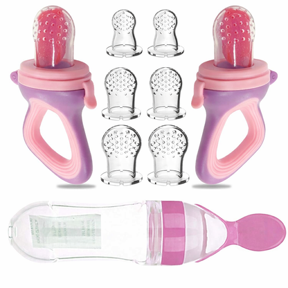 Baby Silicone Squeeze Spoon Feeder – Easy First Feeding Bottle