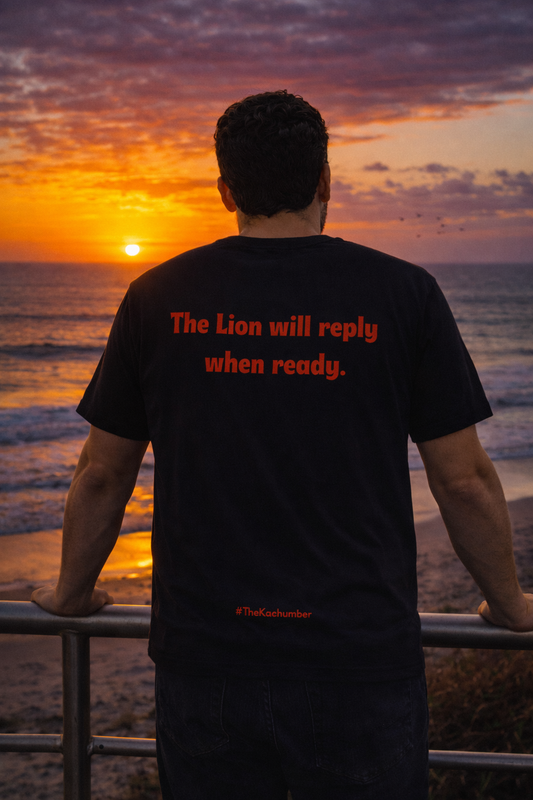 The Lion will reply when ready T-shirt | Pure Cotton Unisex T-Shirt