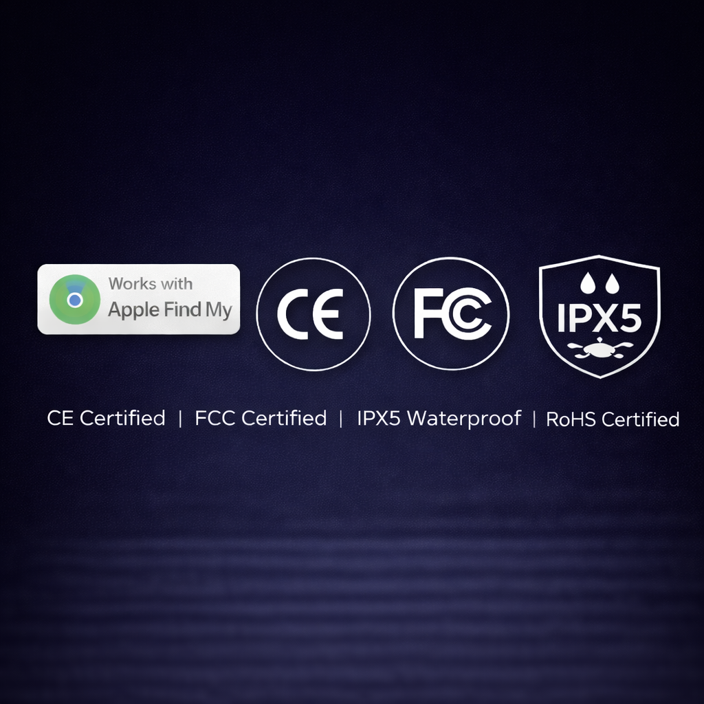 Smart Tracker Tag — Apple Find My Certified | Track Your Keys, Bike & Luggage Anywhere