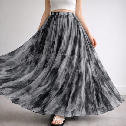 Watercolour Flow Maxi Skirt