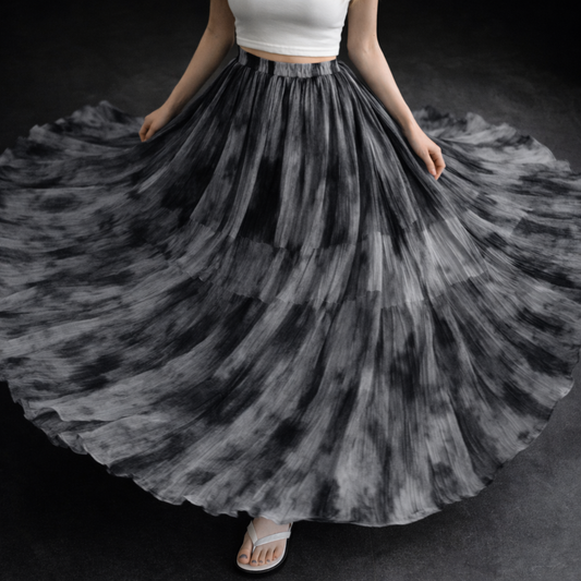 Watercolour Flow Maxi Skirt