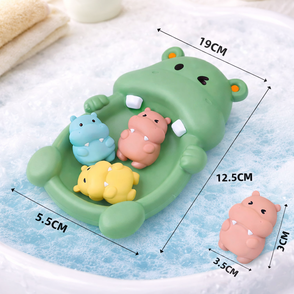 Animal Family Floating Bath Toys – 4-Piece Set