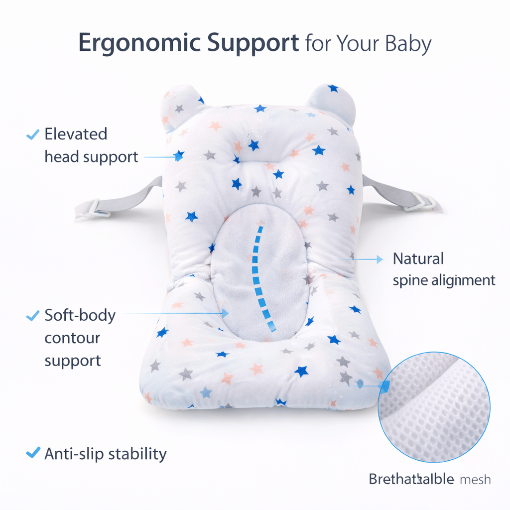 The Baby Bath Hammock — Safe, Soft & Foldable