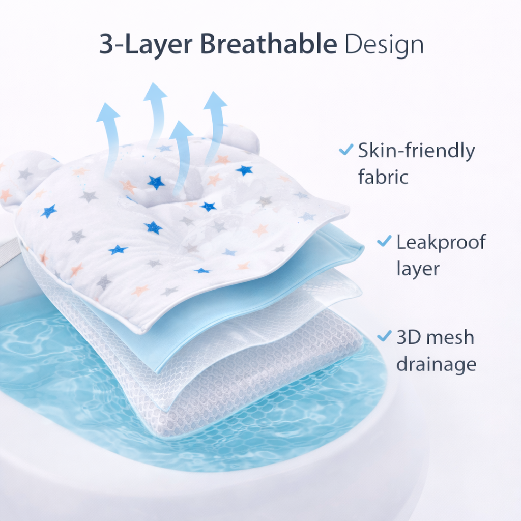 The Baby Bath Hammock — Safe, Soft & Foldable