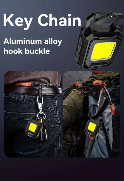 Pro COB Keychain Light - 1000 Lumens, Waterproof