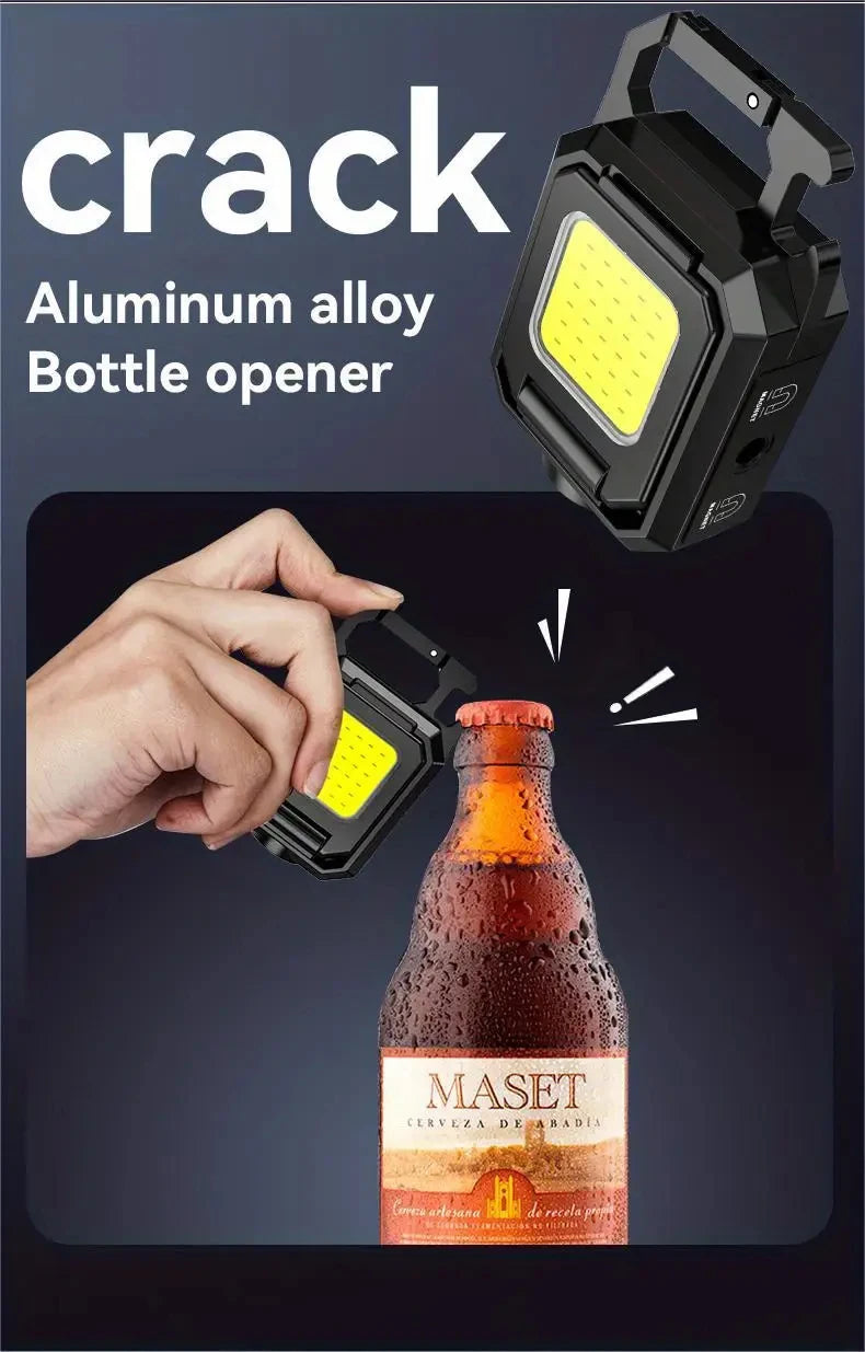 Pro COB Keychain Light - 1000 Lumens, Waterproof