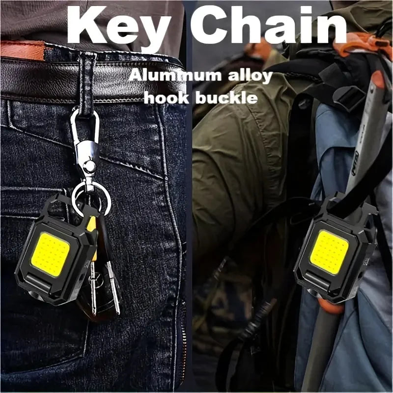 Pro COB Keychain Light - 1000 Lumens, Waterproof