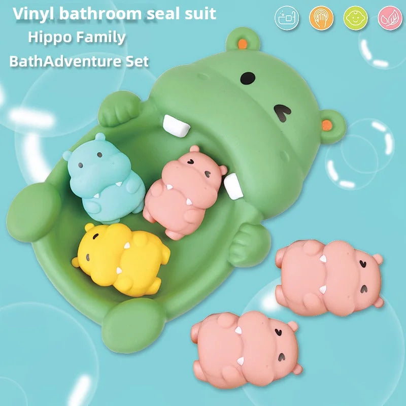 Animal Family Floating Bath Toys – 4-Piece Set