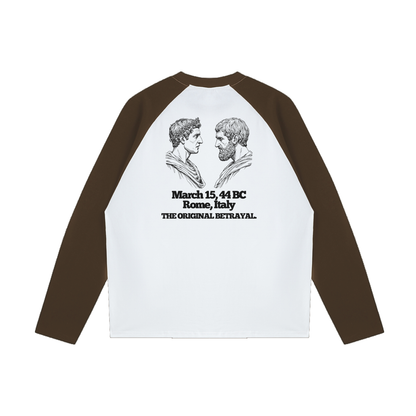 You Too Brutus Raglan | Funny Julius Caesar Meme Shirt