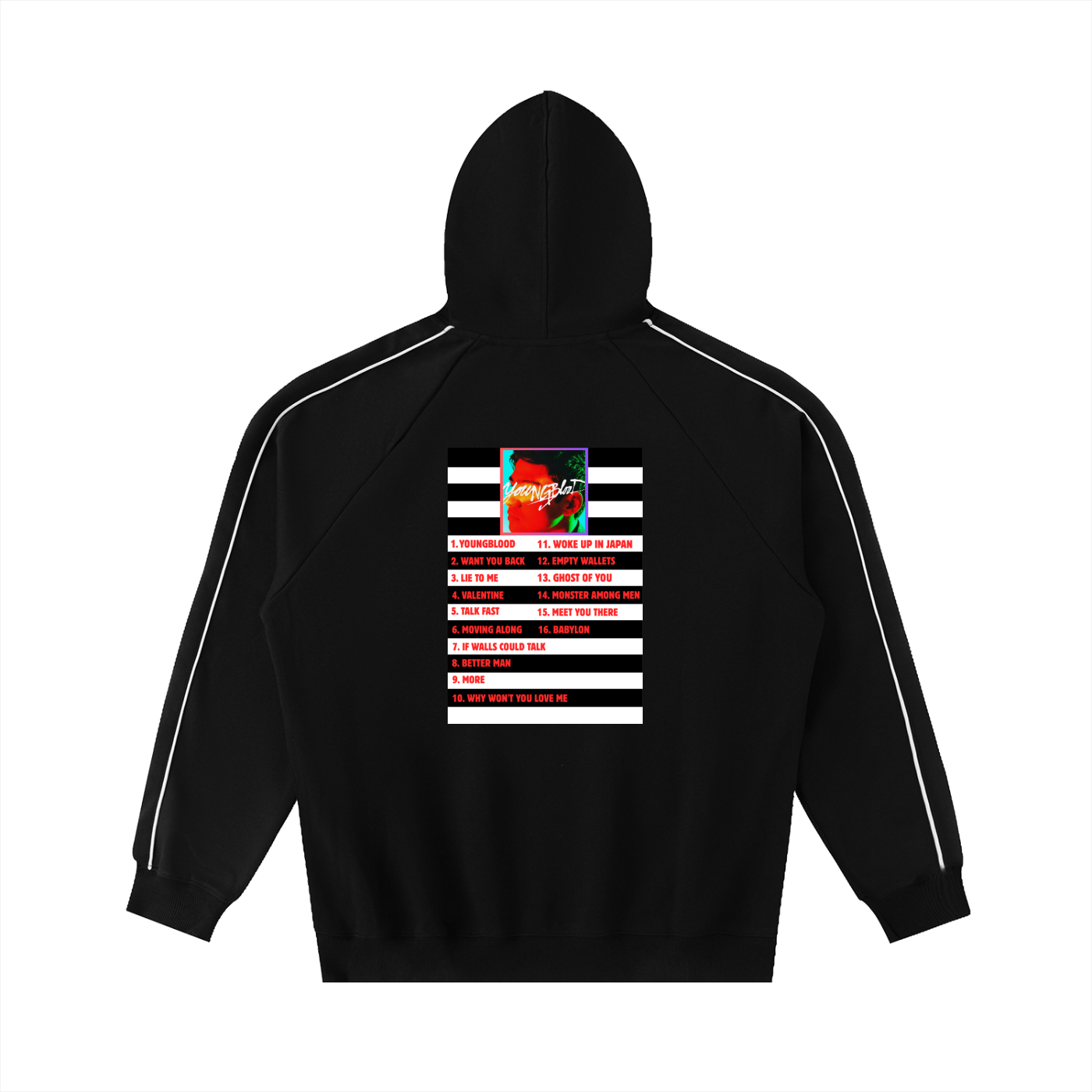 5SOS | Calum Hood | Youngblood Raglan Hoodie | Fan Made